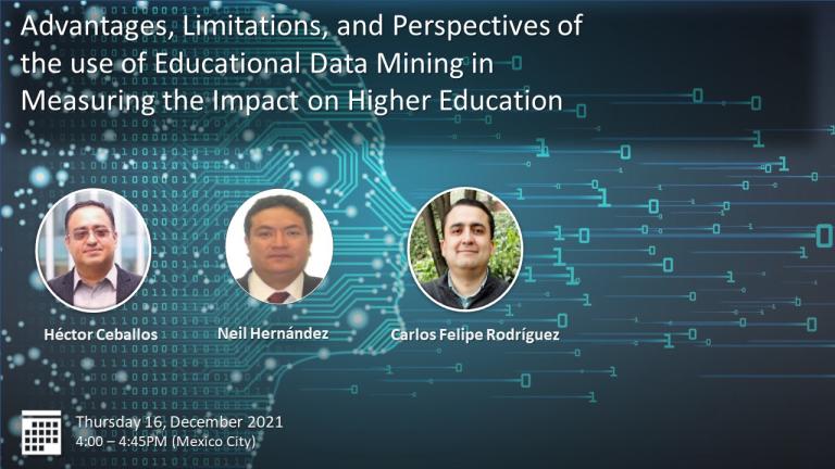 Seminar Flyer - Advantages, Limitations, and Perspectives of the use of Educational Data Mining in Measuring the Impact on Higher Education